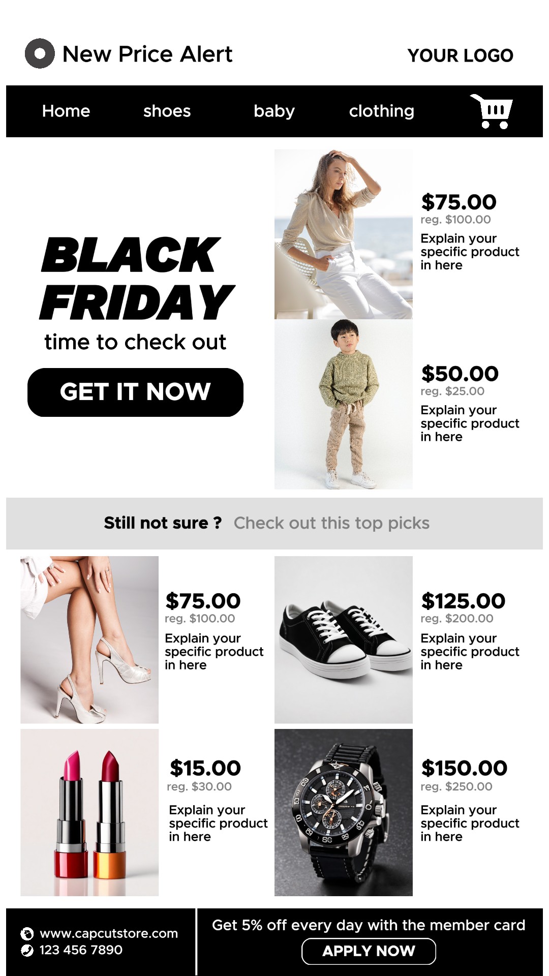 Black Friday Product Promotion Instagram Story