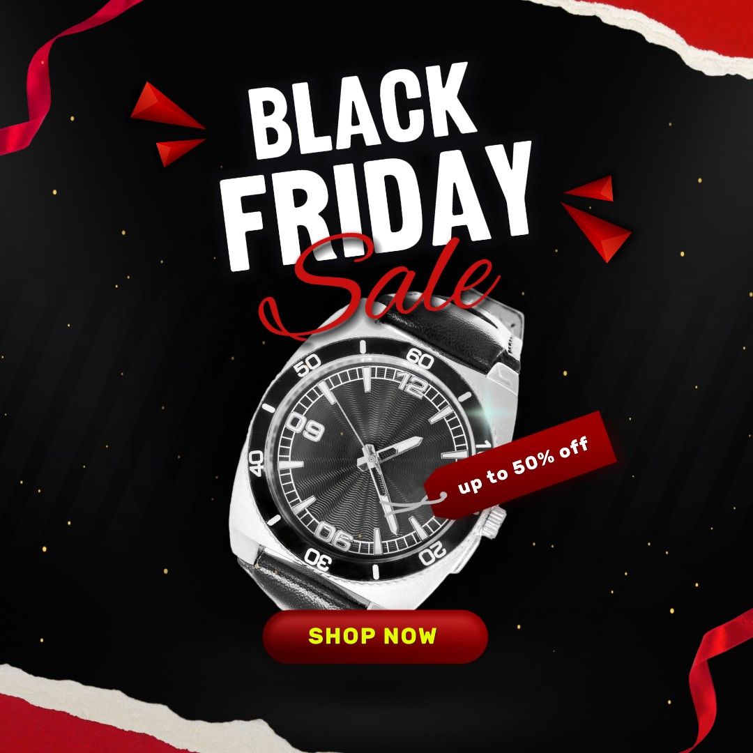 Anúncio de promoção da Black Friday - Instagram Post - Redes Sociais