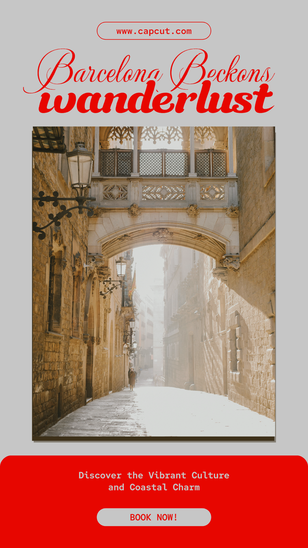 Cartel de Marketing de Viajes Barcelona