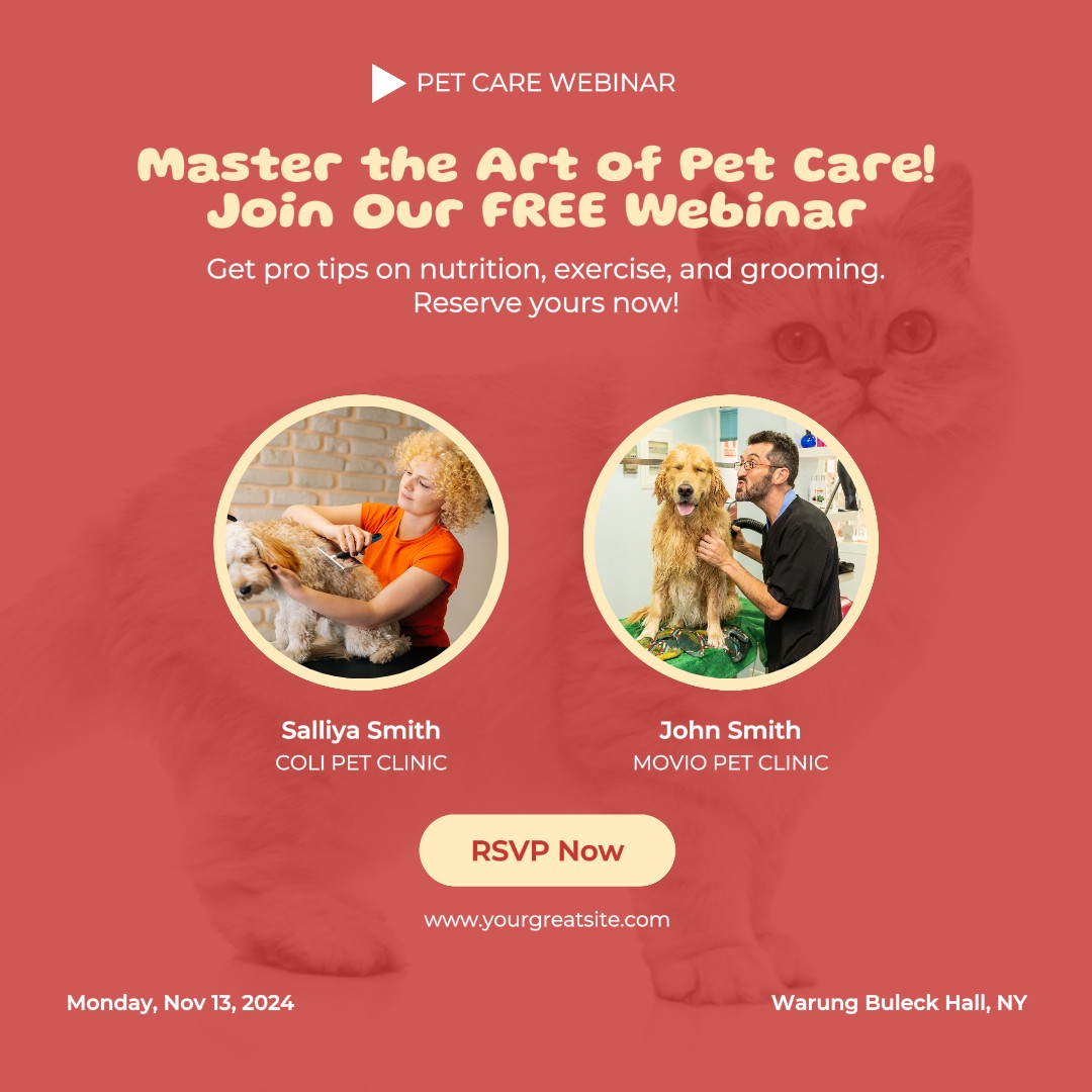 Webinar sobre cuidados com animais de estimação