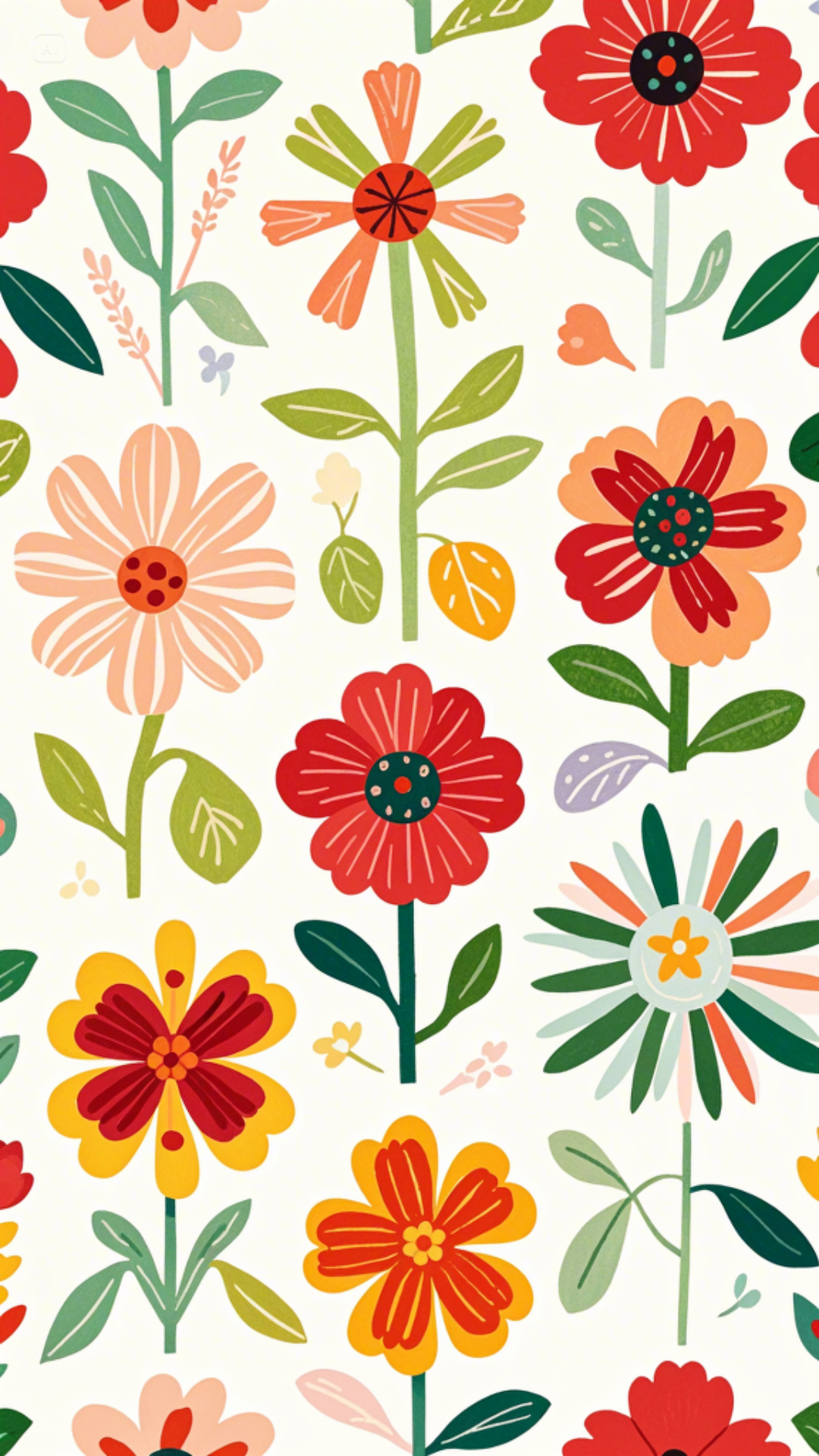 Fondo de pantalla Cartel creativo Flores