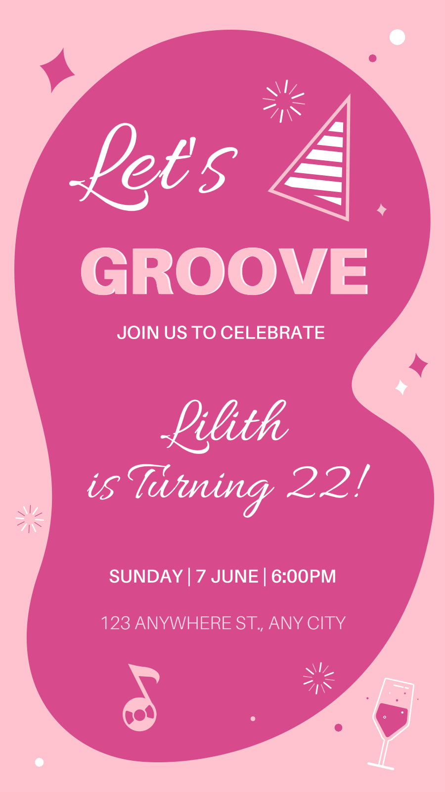 Personal sharing Birthday Party Display Minimalist