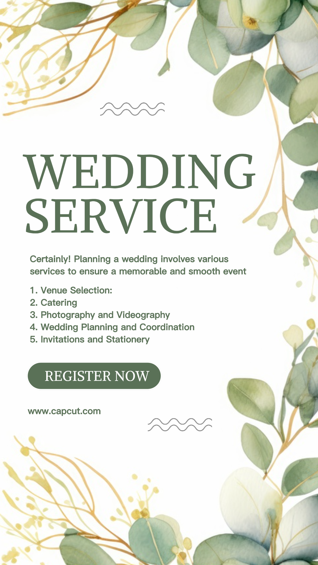 Serviço de Casamento Modern Instagram Story