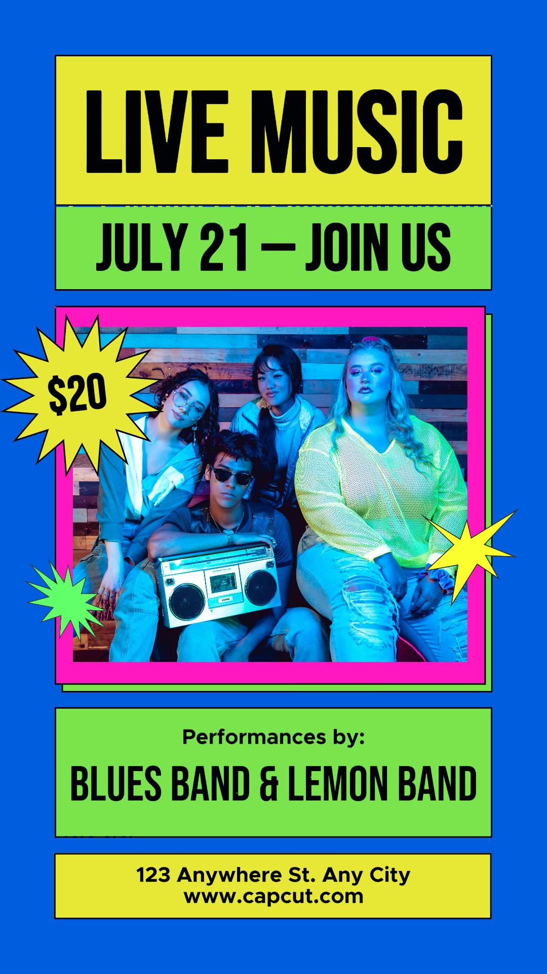 Entertainment Live Music Instagram Pop Neon