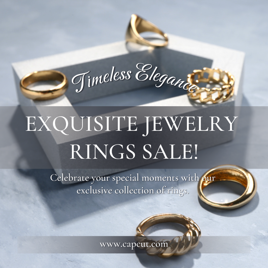 Anúncios do Facebook - Joias e acessórios Venda de anéis de joias requintados!