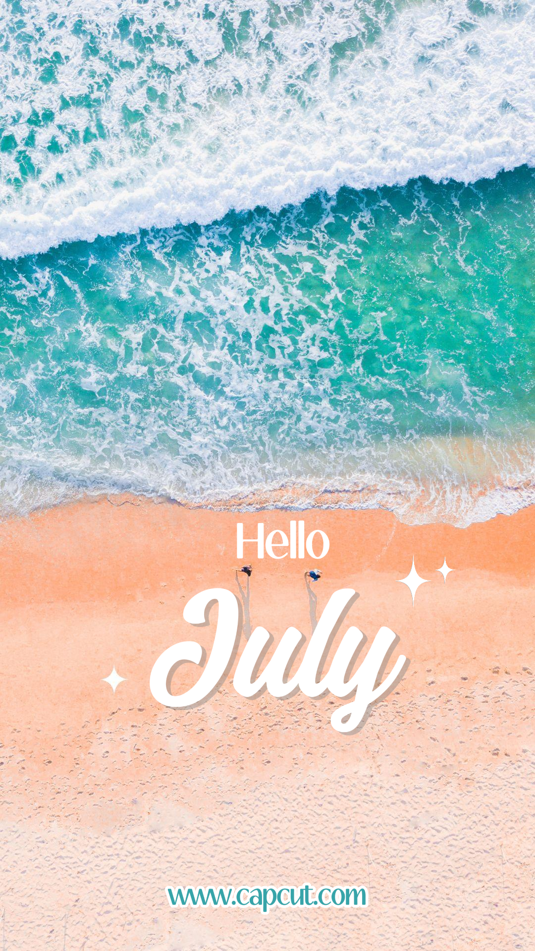 Hello July creative poster instagram Story