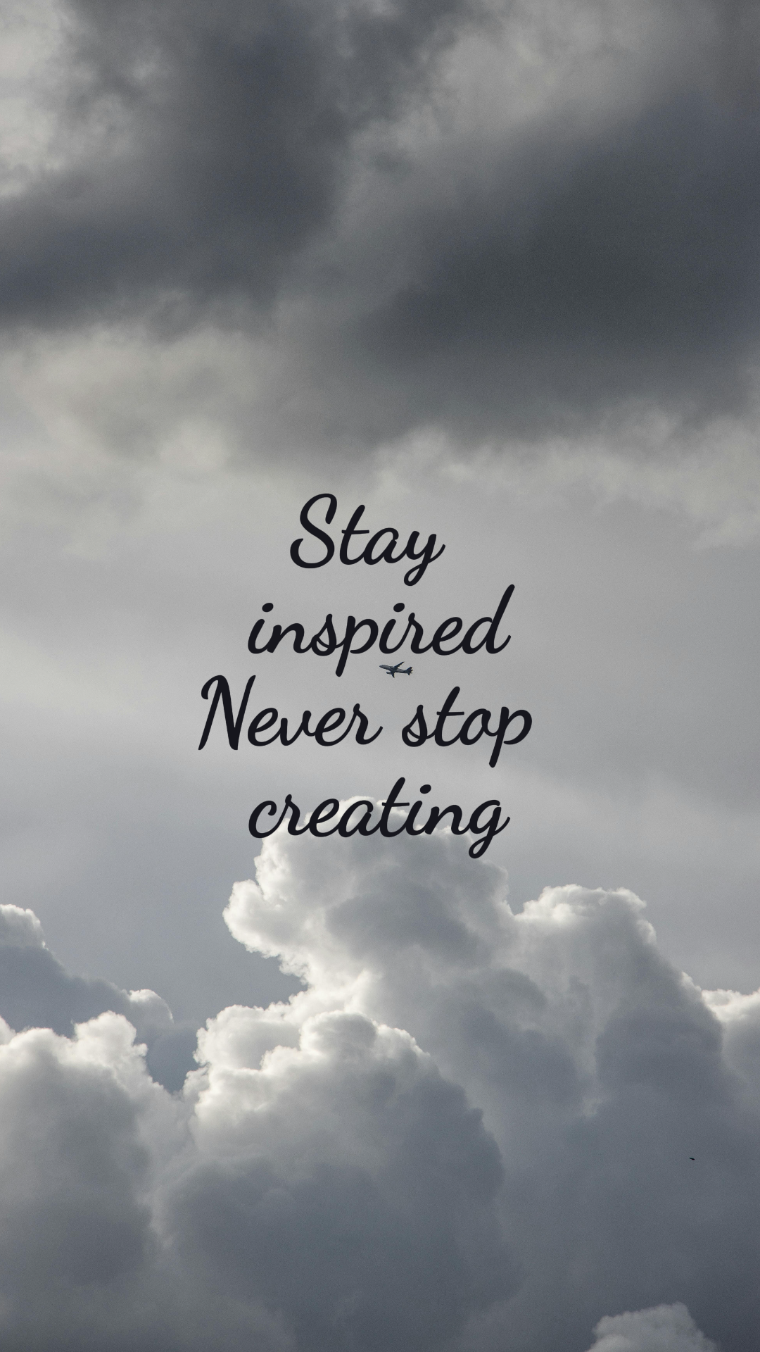 Wallpaper Creative Poster Cloud Instagram Story Minimalist