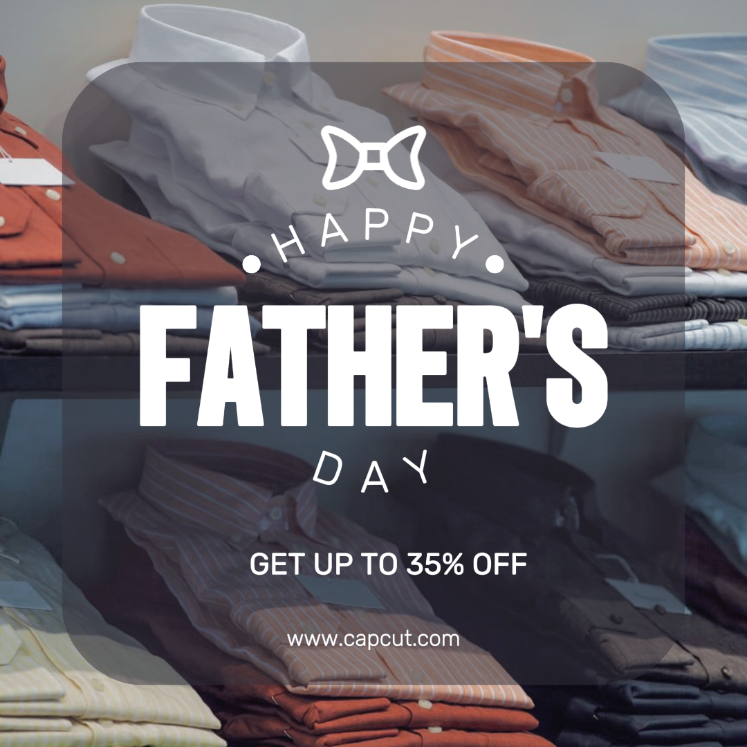 Vatertag Allgemeine Industrie Marketing Poster Instagram Post Vatertag Verkauf Bis zu