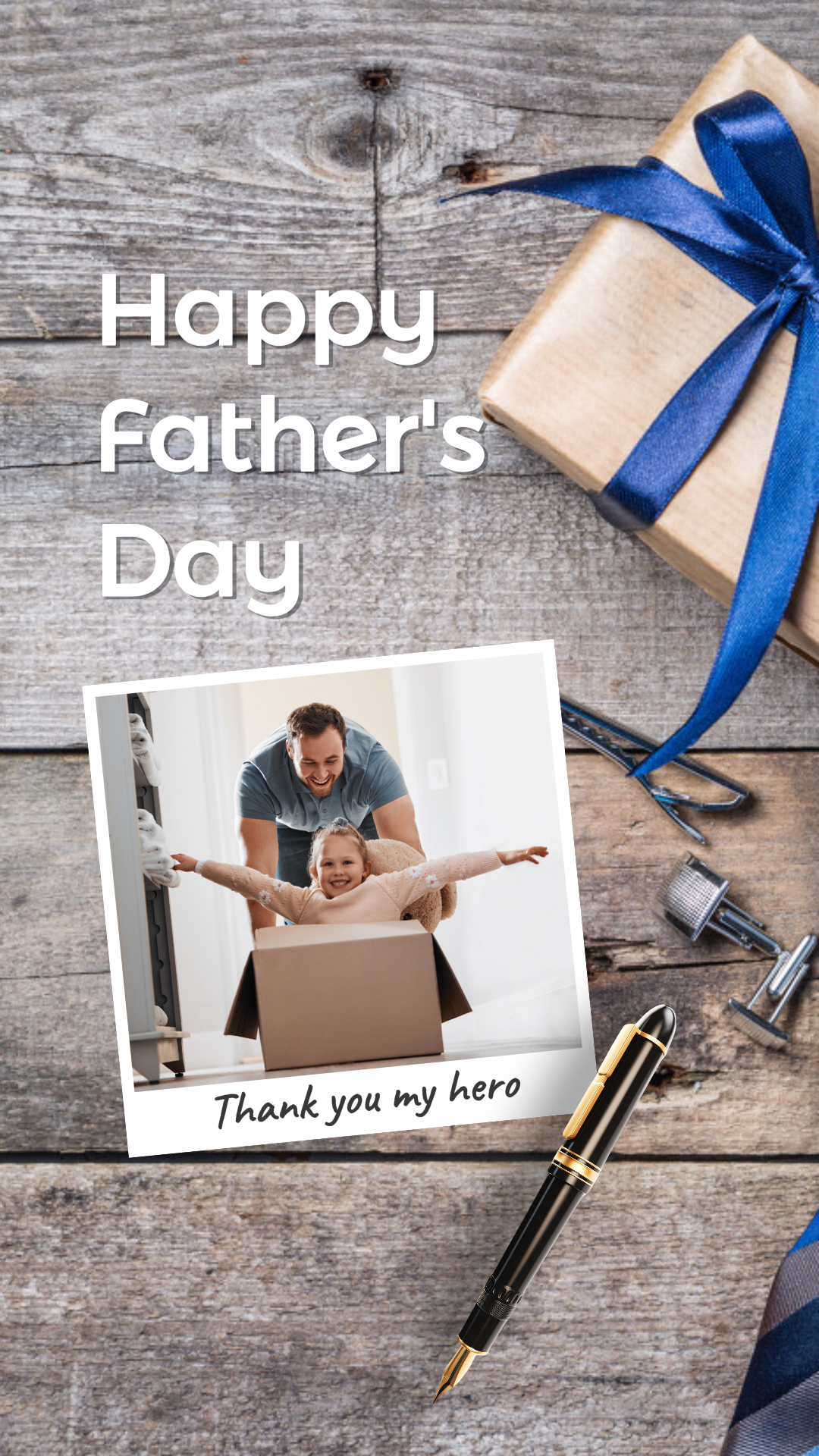 Cartel creativo del día del padre TikTok