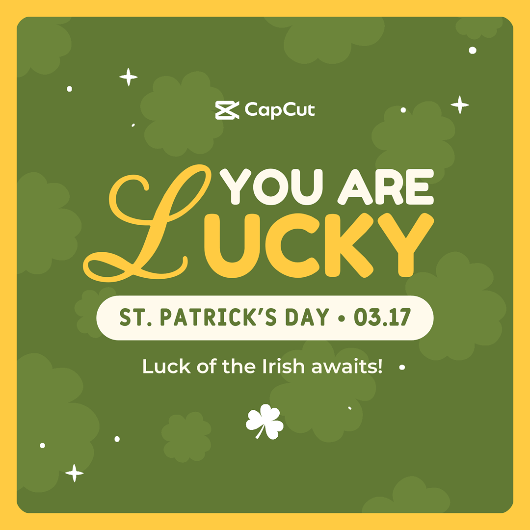 Tienes Suerte Mensaje Minimalista Del Día De San Patricio