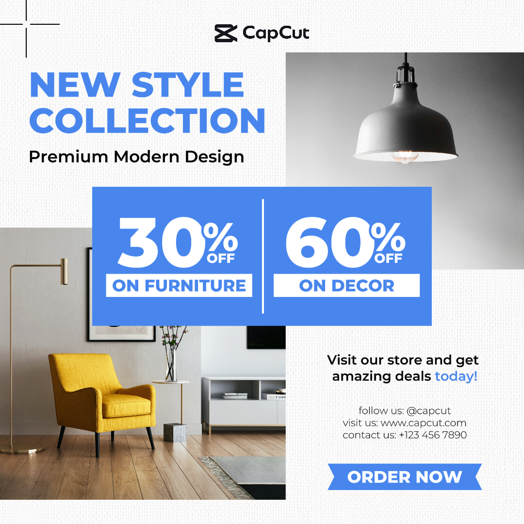가구 & 장식 - 새로운 스타일 컬렉션 - Instagram Post