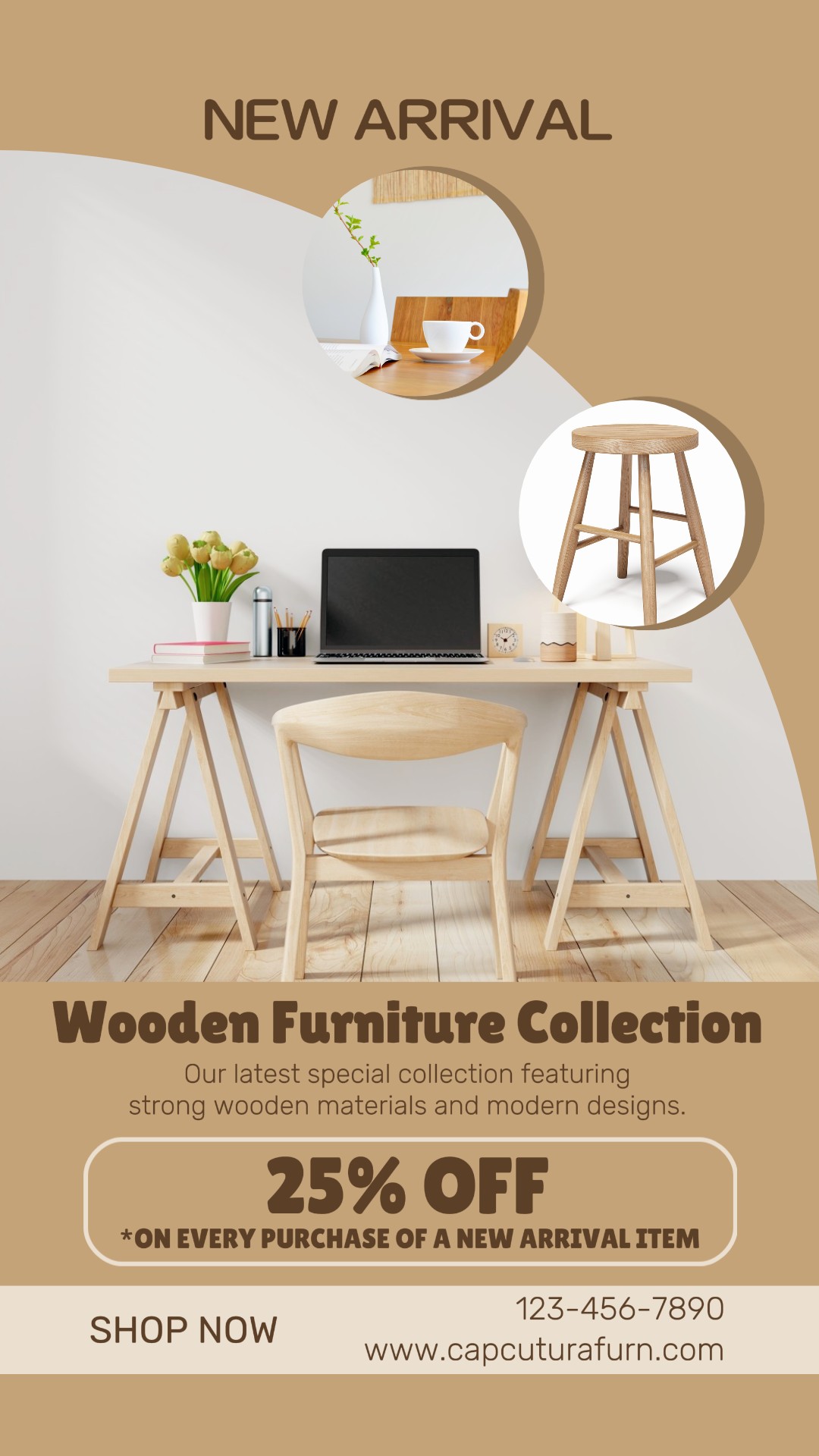 Promotion d'accessoires ménagers et de meubles Instagram Story