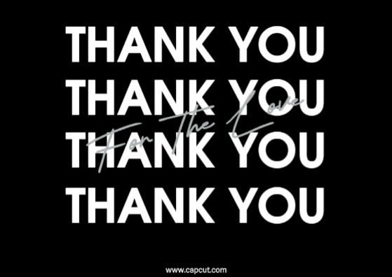 Carte de remerciement de partage personnel non marketing