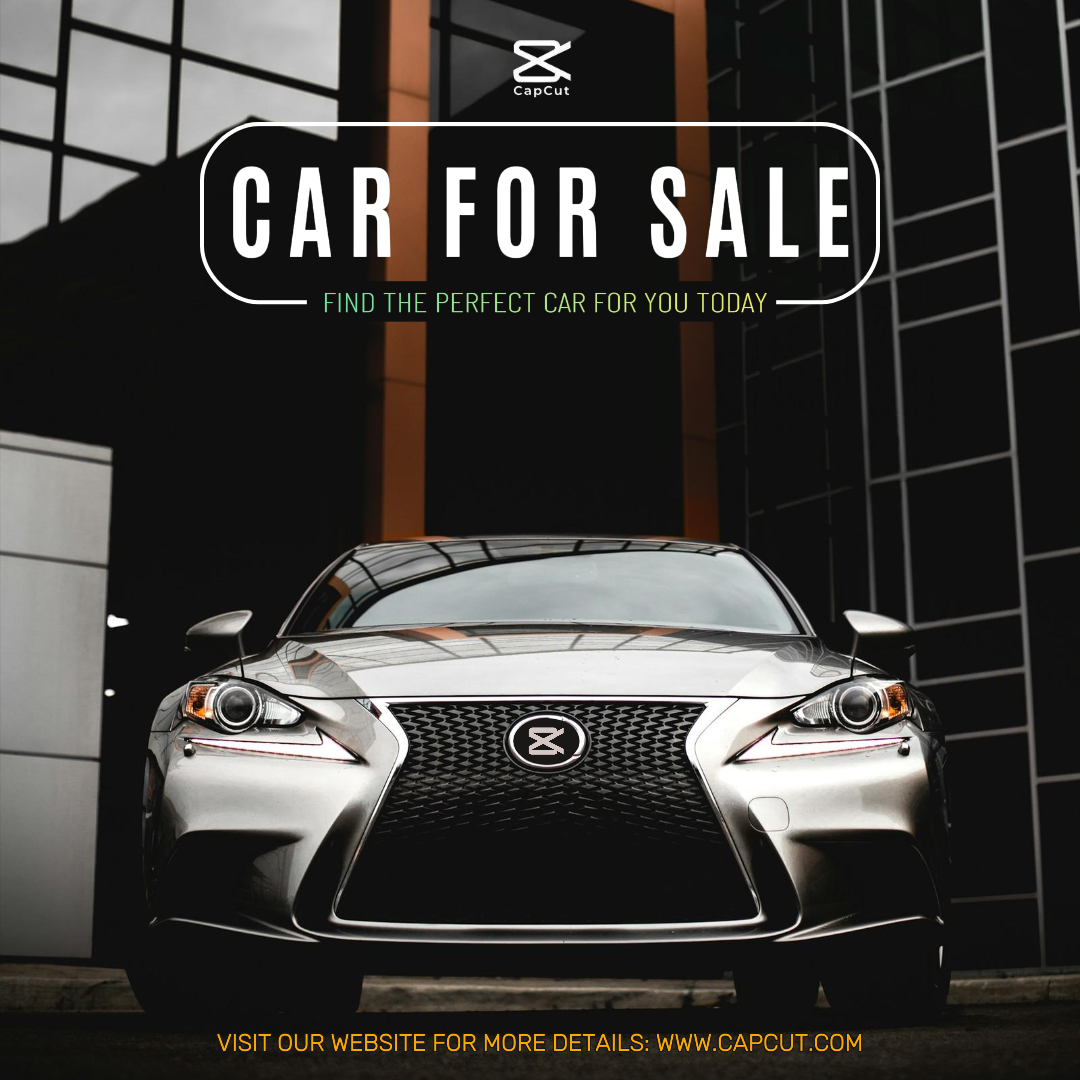 Facebook Ads Automotive Marketing Poster Preto Estilo