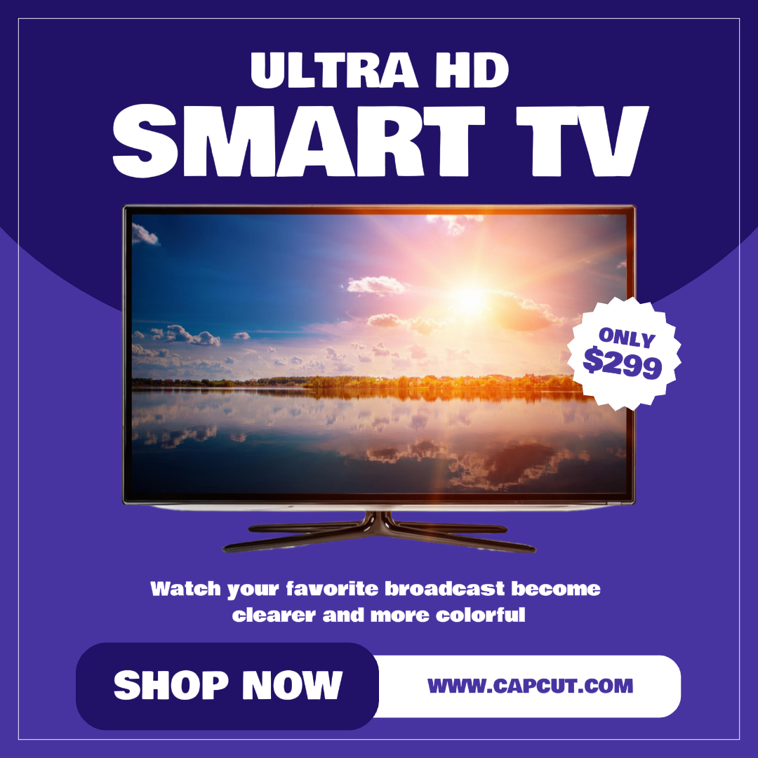 Elektronisches Smart-TV-Display Instagram Post