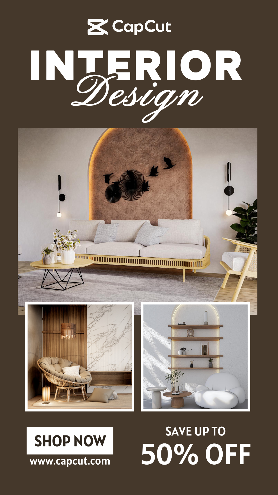 Poster Pemasaran Rumah Tangga Desain Interior Kisah Instagram