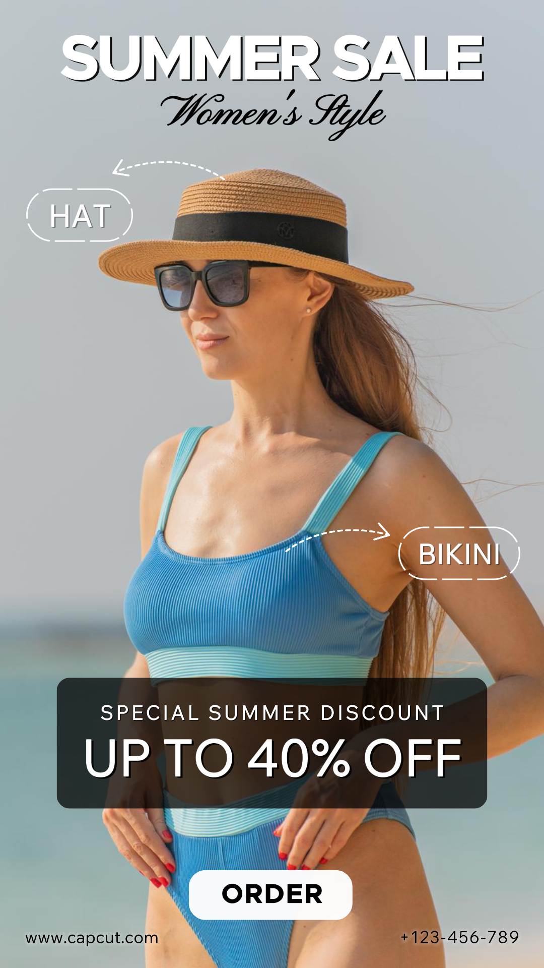 Cartel De Marketing De Collage Minimalista Historia De Instagram Venta De Verano