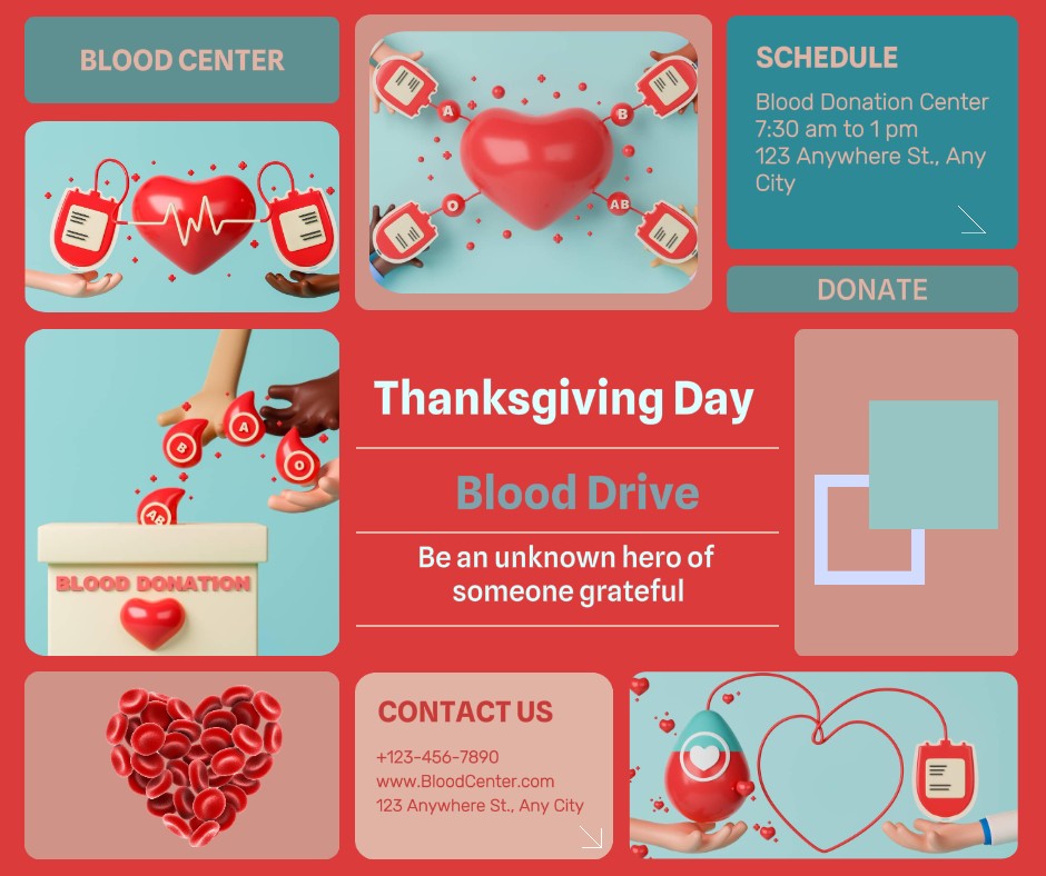 Doação de Sangue de Ação de Graças