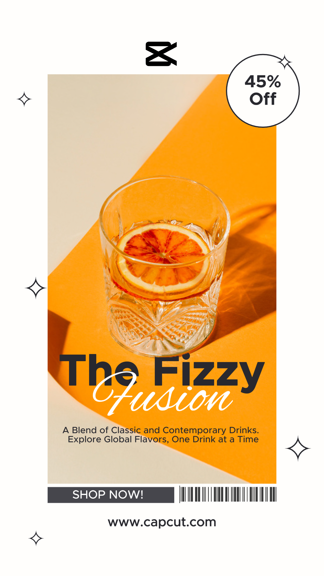 Comida y bebida Instagram Story Minimalista Bar Café Venta de bebidas Promoción