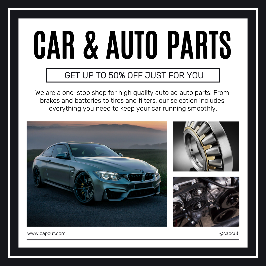 Cars & Auto Parts Promotion Modern Minimalist Instagram Post