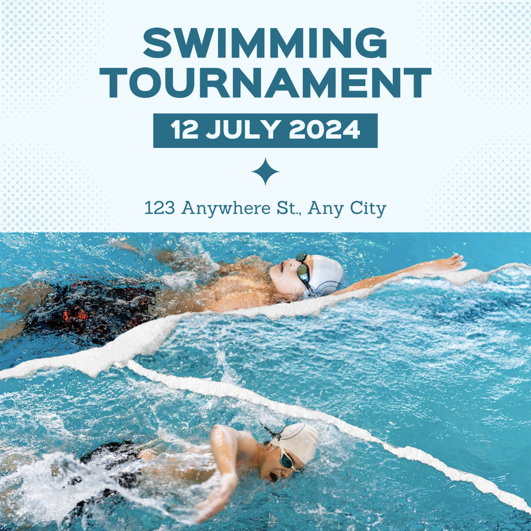 Esportes e Torneio de Natação Post no Instagram