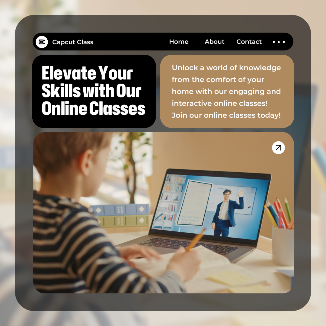 Bildung Online-Klassenförderung Instagram Post