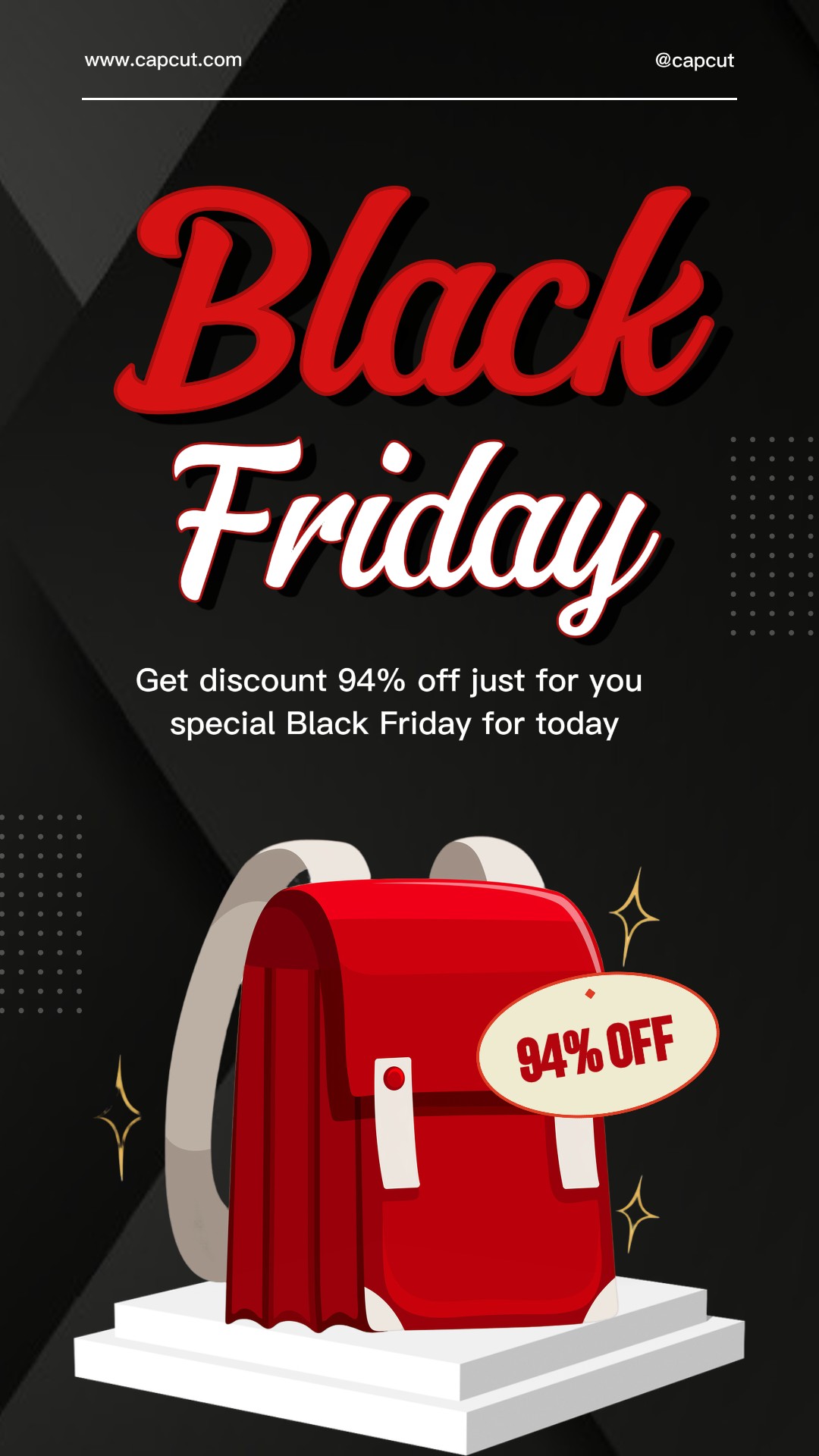 Ilustração de promoção de produto da Black Friday Instagram Story