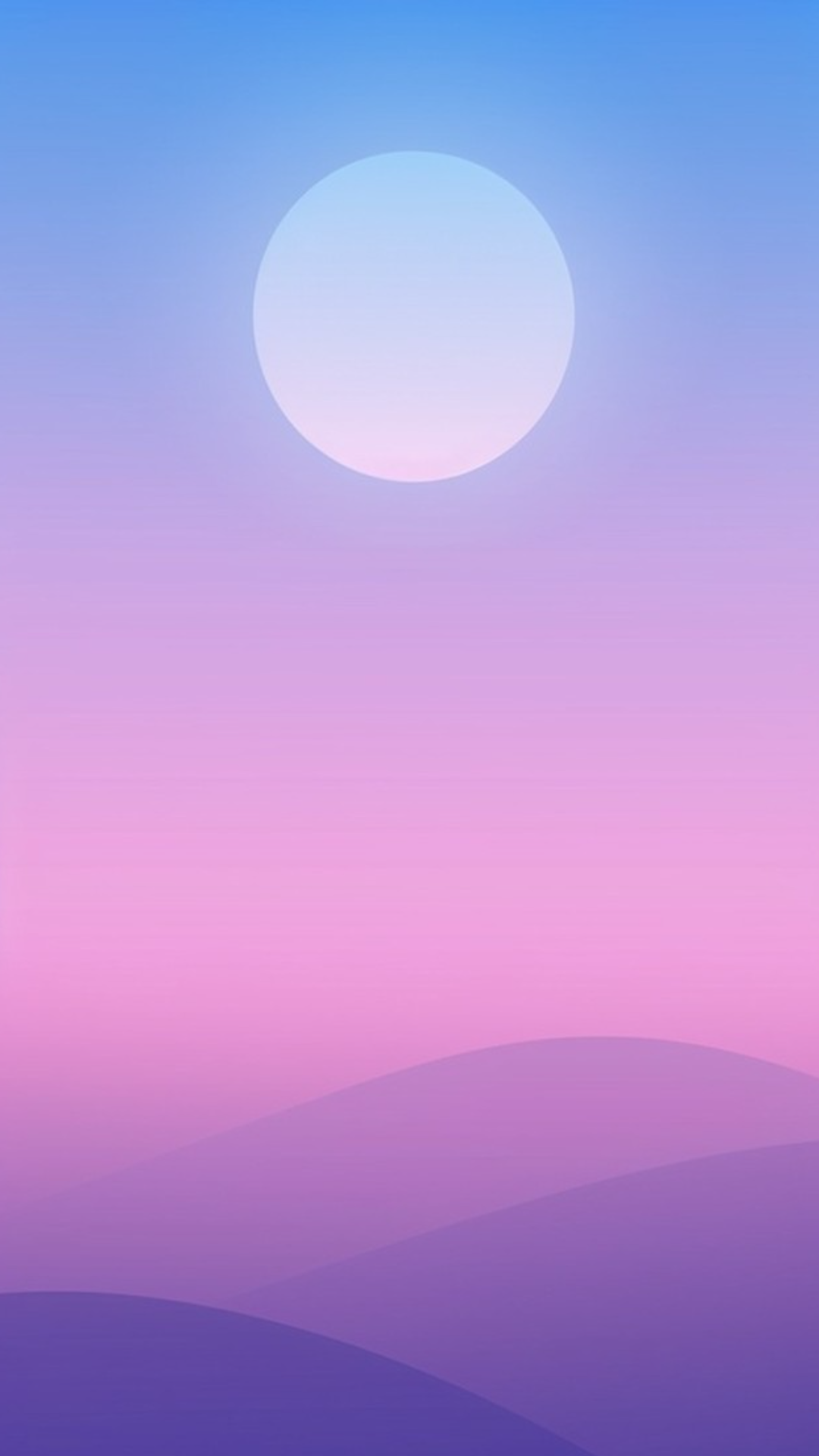 Papier peint affiche créative lune de nuit