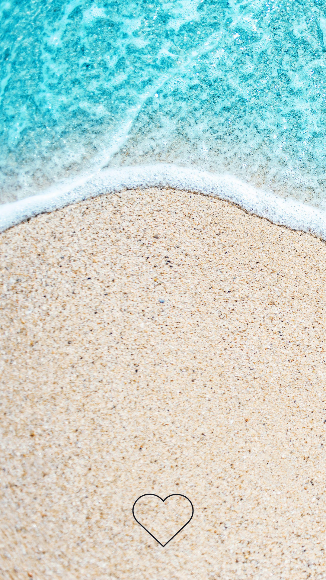 Papel de parede criativo pôster Instagram story beach