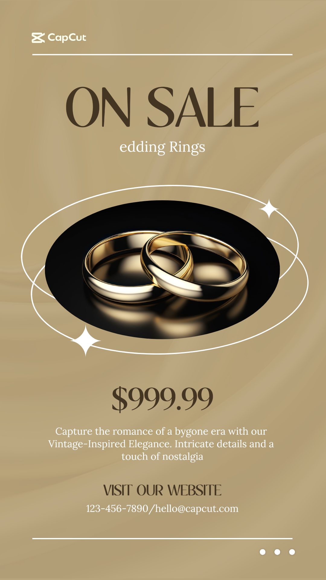 Wedding Ring Promotion Instagram Story Minimalist