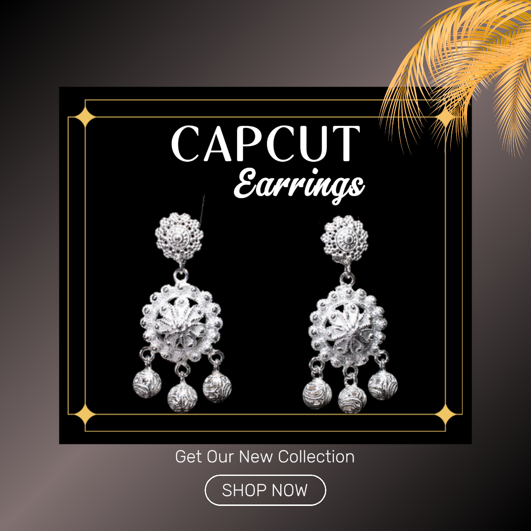 Joyas y accesorios Cartel de marketing Instagram post Capcut pendiente simple gradien negro