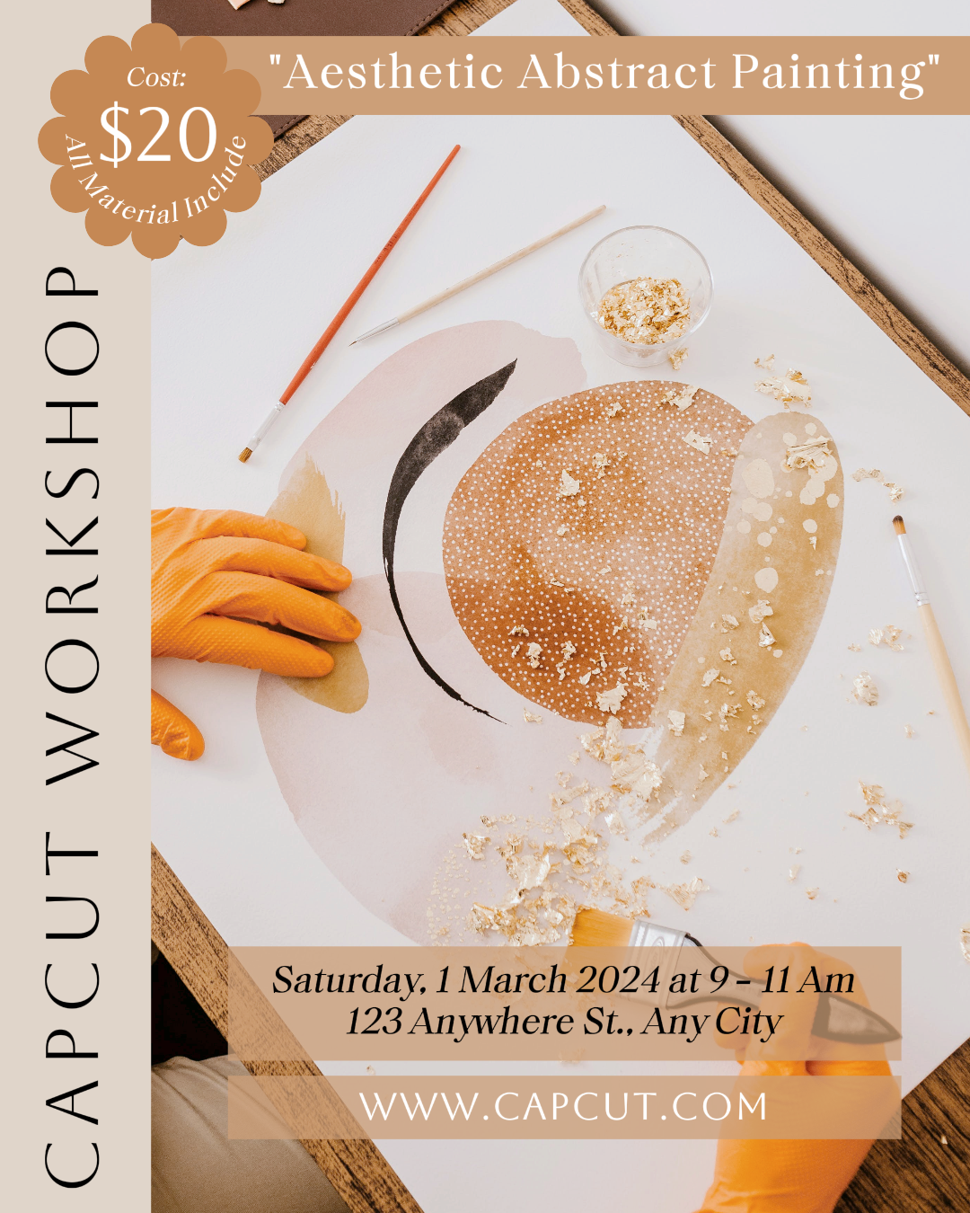 Éducation Atelier de peinture d'affiches créatives Portrait Instagram