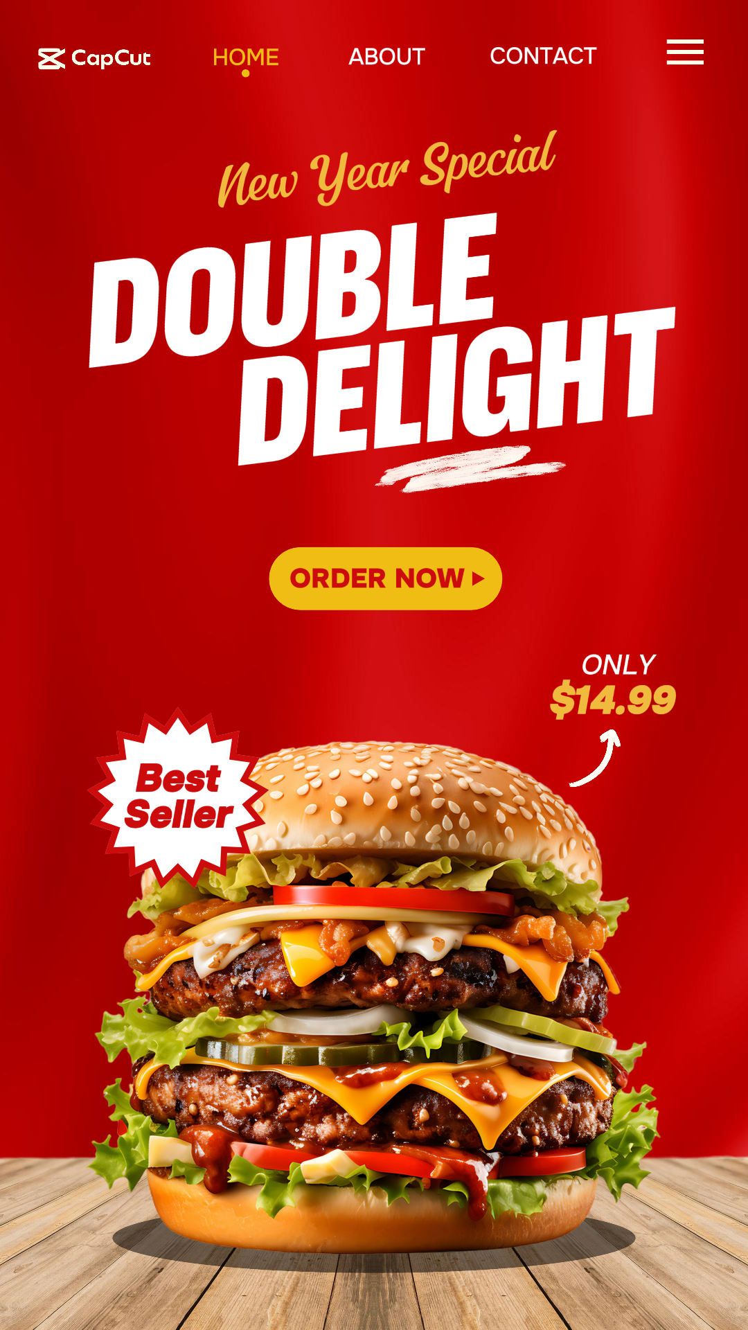 New Year Food Menu Instagram Story