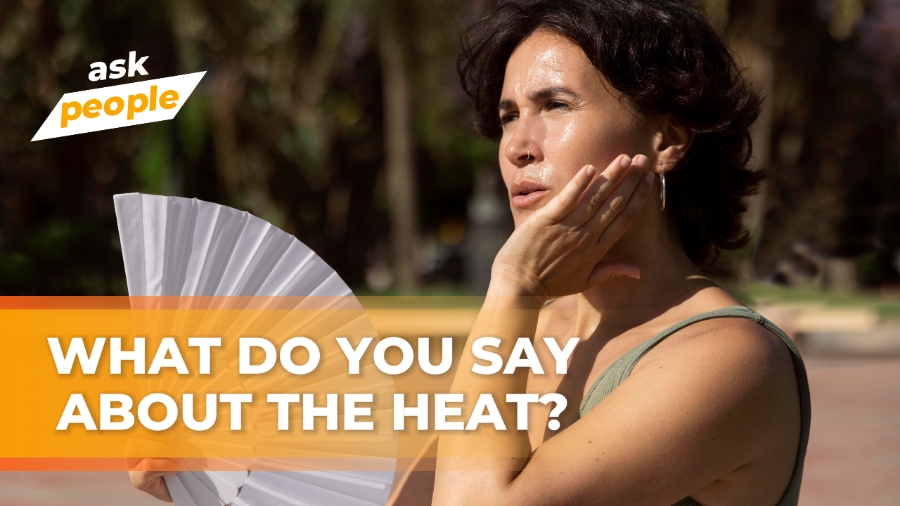 유튜브 썸네일 - 엔터테인먼트 - 오늘 사람들에게 더위에 대해 물어보세요