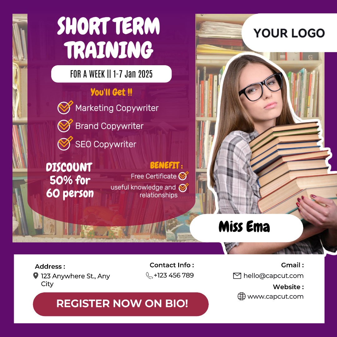 Iklan Bisnis Resmi Pelatihan Jangka Pendek Pendidikan