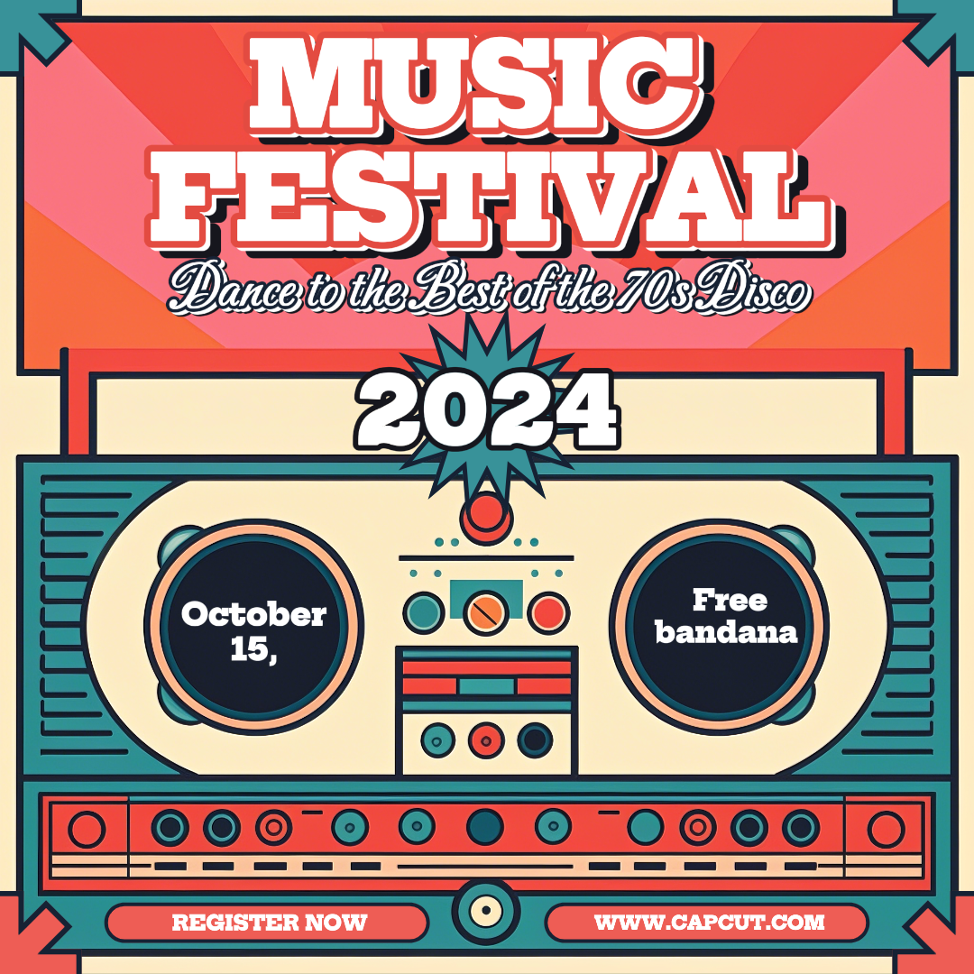 Entertainment - Music festival Instagram post Pop Art