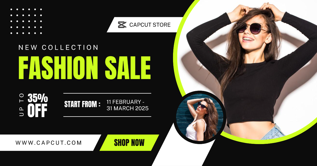 Anuncios De Facebook Venta De Moda Cartel De Marketing Negro