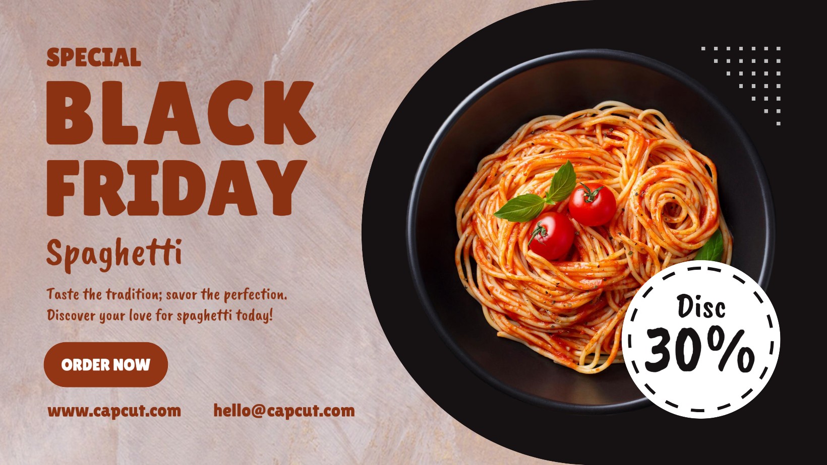 Black Friday Food Promotion para capa do Facebook