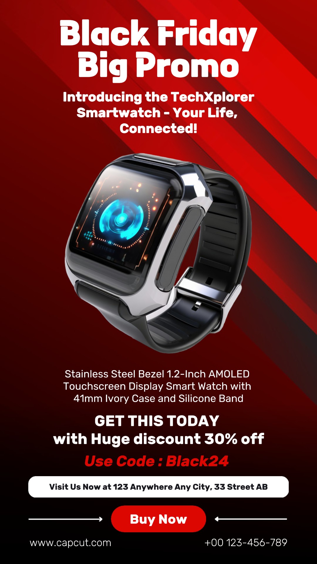 Black Friday Smartwatch Promotion Instagram Story