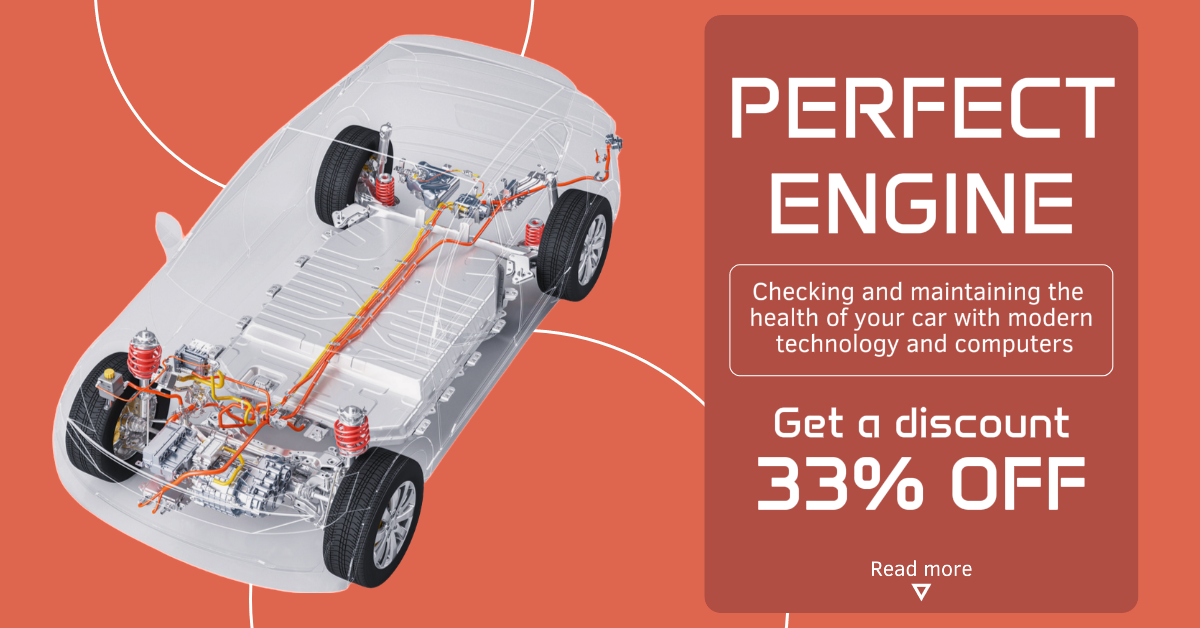 Iklan Facebook Poster pemasaran Iklan aplikasi Facebook Layanan Pemeliharaan Oranye