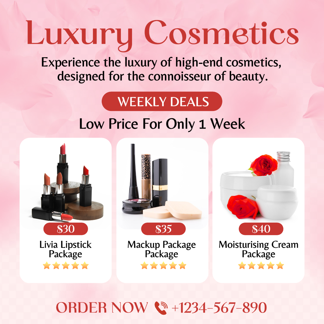 Beauty Promotion Luxury Cosmetics Instagram Post