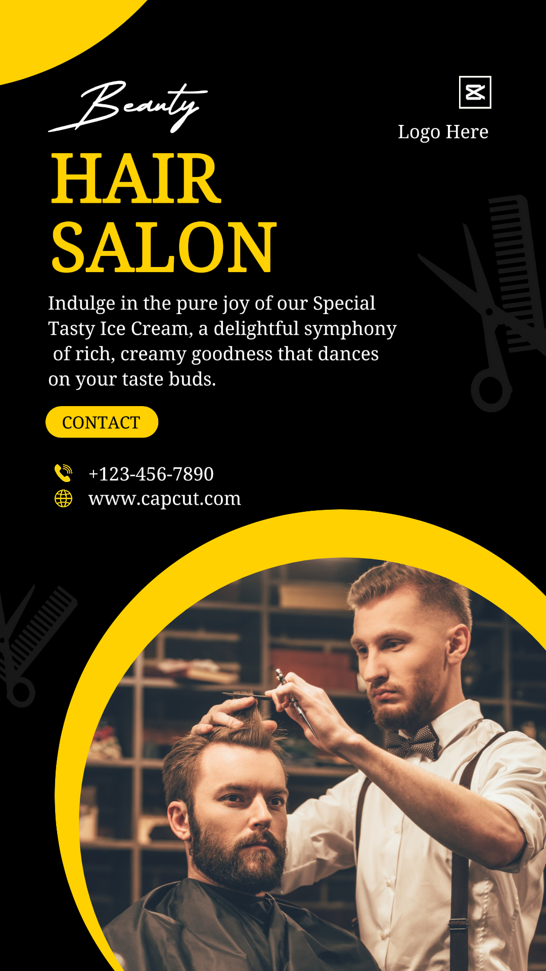 Beauty Hair Salon Product Display Instagram Story