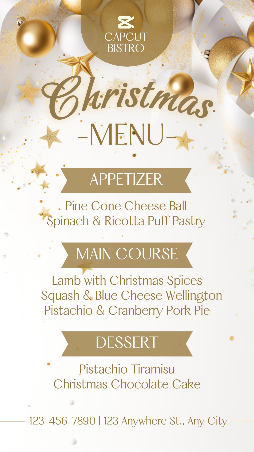 Promoção do Menu de Natal História do Instagram