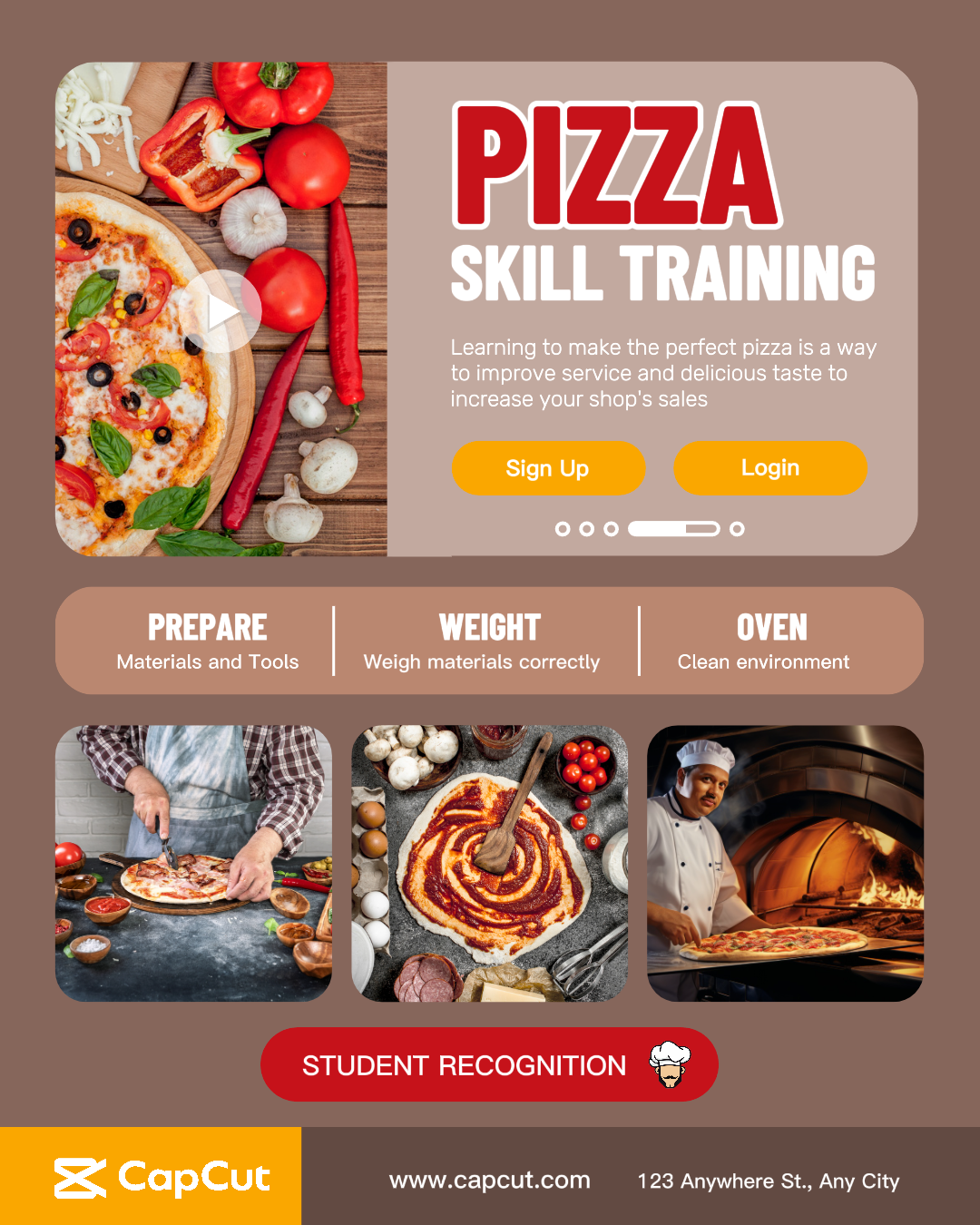 Alimentos y bebidas Formación empresarial Exhibición de productos