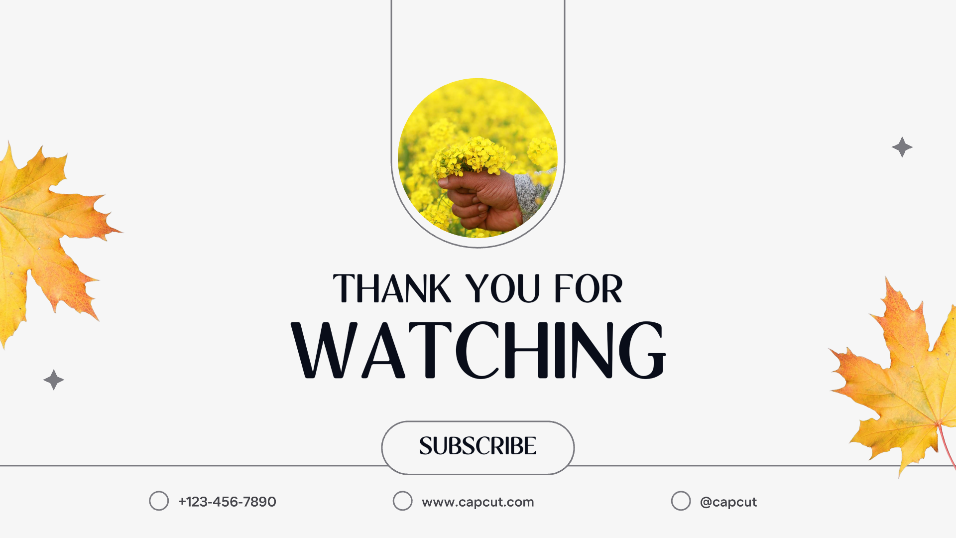 Minimalista de tela final do Youtube sem marketing Obrigado por assistir