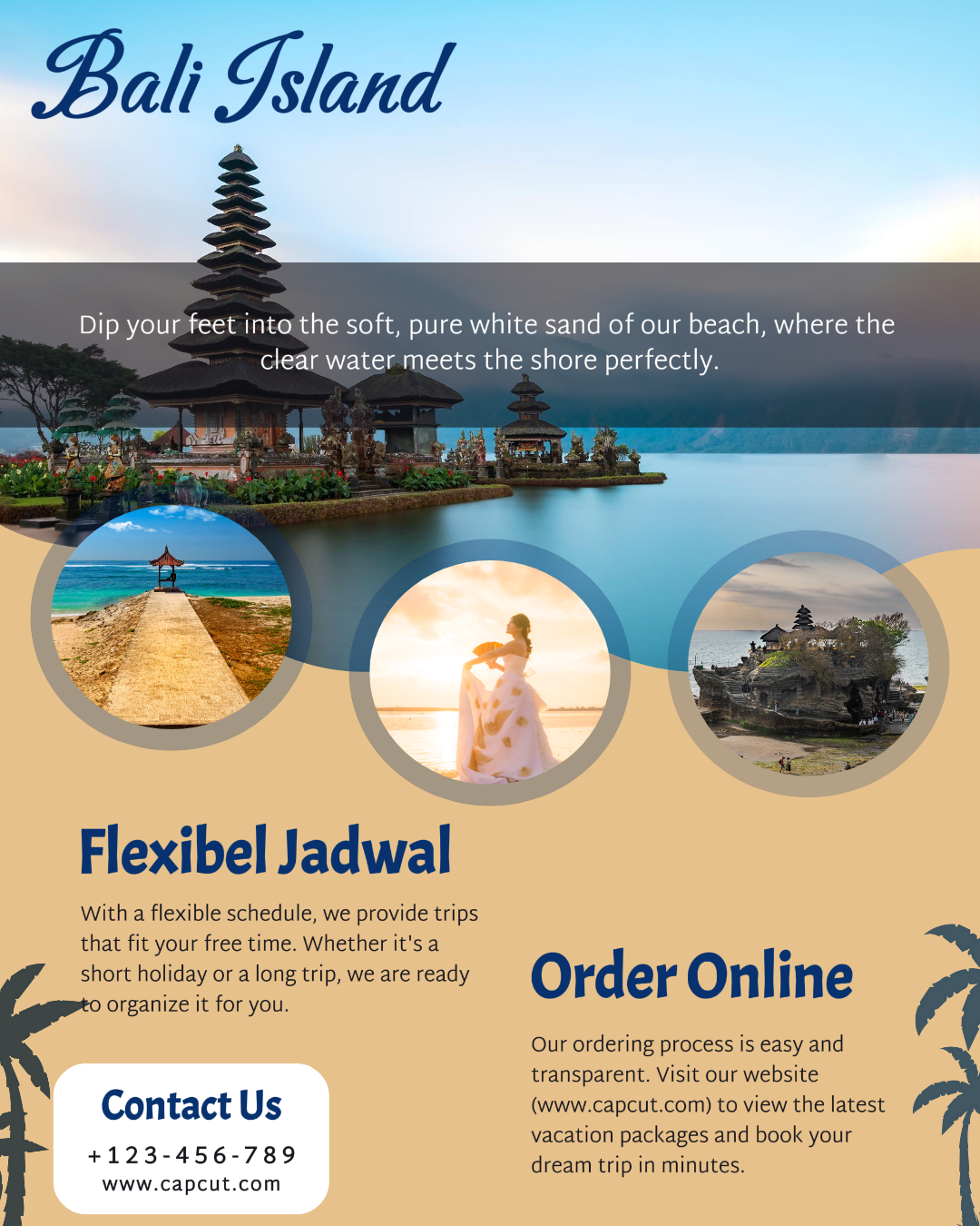 Travel Creative Poster Instagram portrait Bali Island