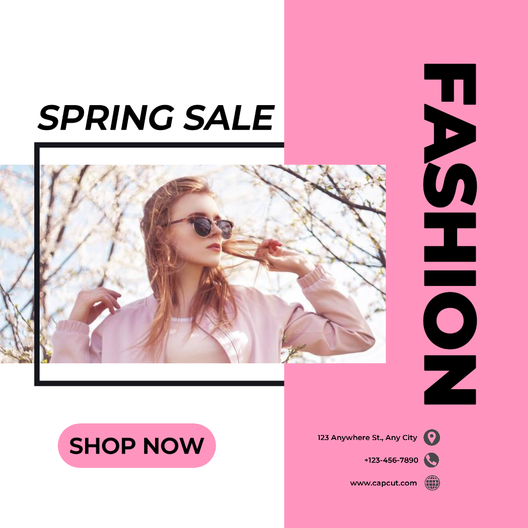 Spring Fashion Sale Rosa und Schwarz