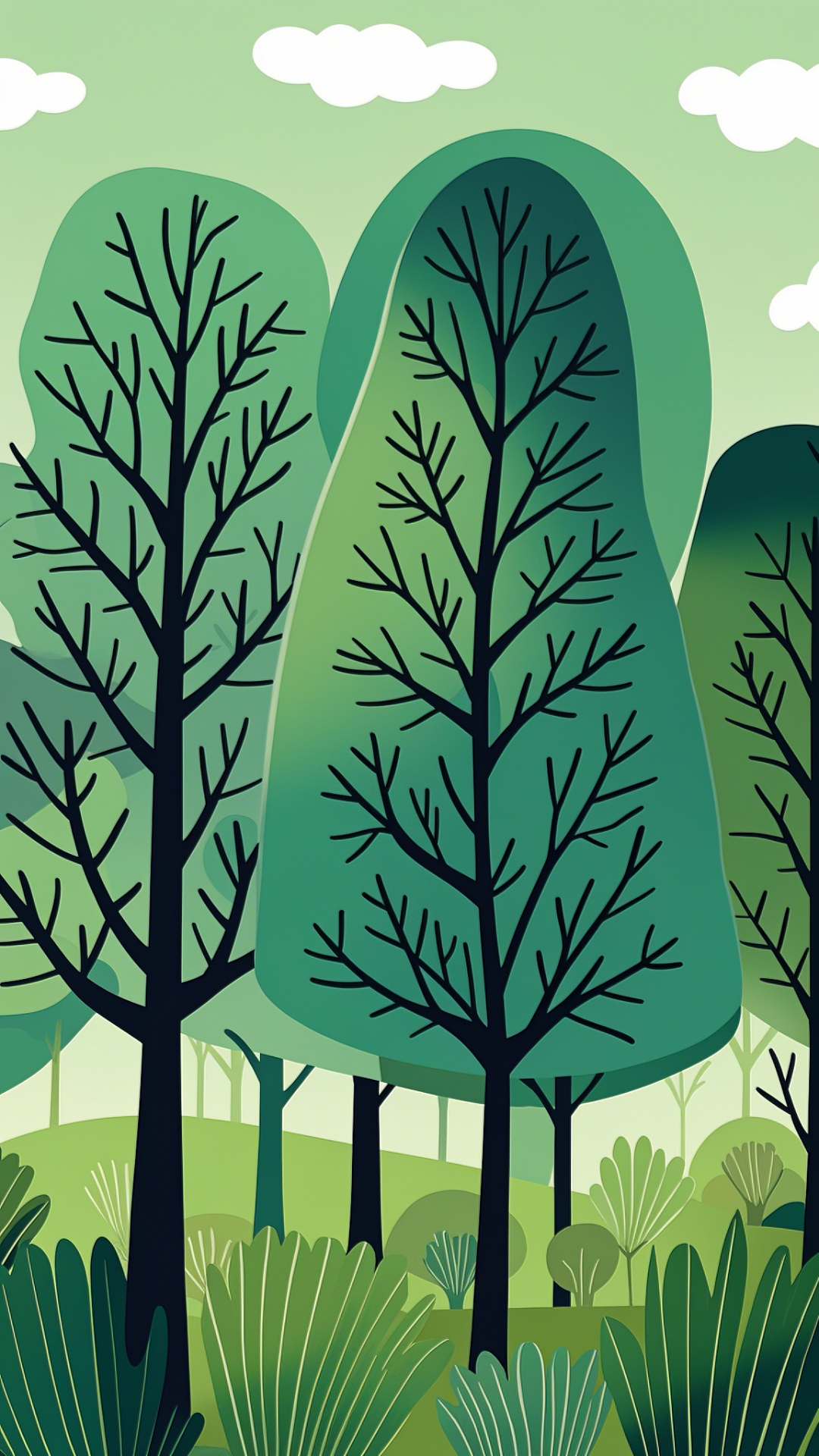 Tapete kreative Posterbäume