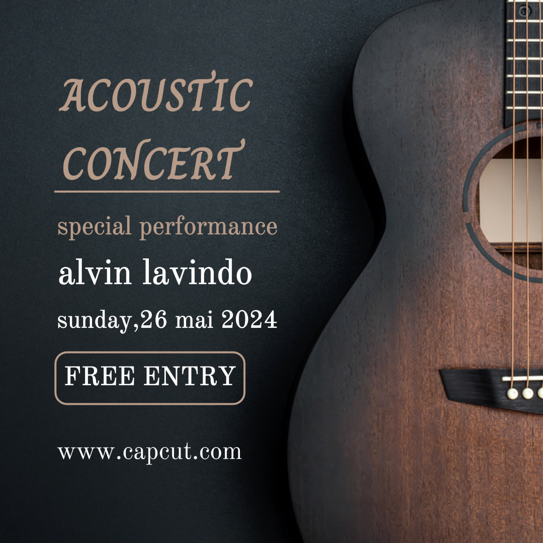 Cartel De Marketing De Entretenimiento Promoción De Concierto Acústico Instagram Post Moderno