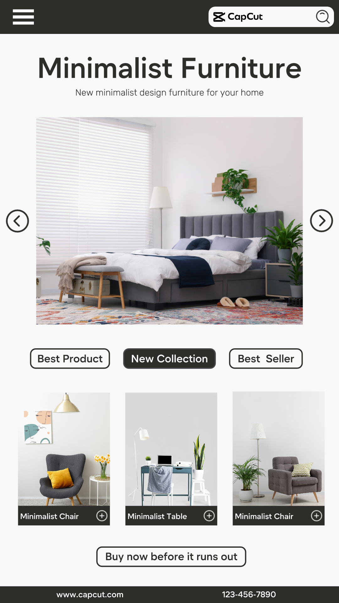 Poster Pemasaran Rumah Tangga Instagram Story Gaya Minimalis
